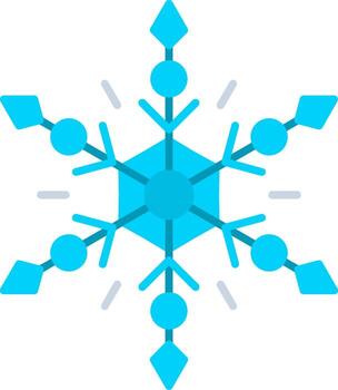 Frozen Snowflake Shape vector