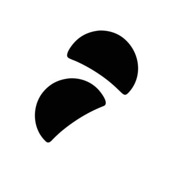 Curved shapes on white background Keywords abstract, shape, form, curve, organic vector