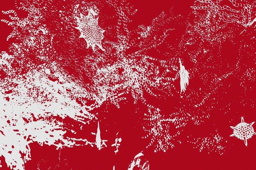 Abstract ocean texture with red waves and patterns photo