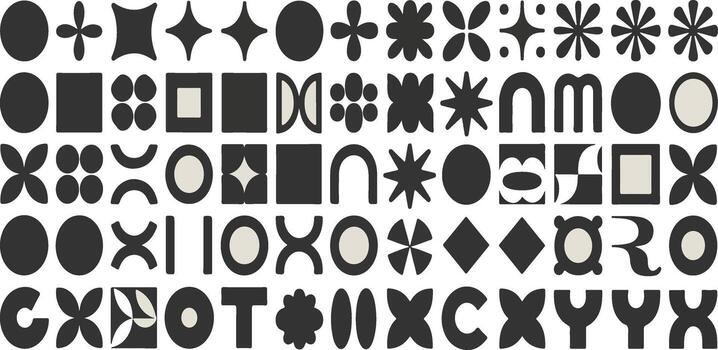 colección de clasificado geométrico formas modelo vector