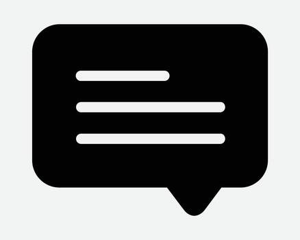 Conversation Bubble Icon Text Message Comment Box Feedback Discussion Opinion Discuss Blank Speech Sign Symbol Dialog Quote Pointer Arrow vector
