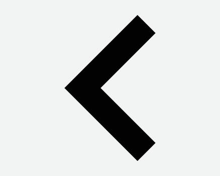 Previous Back Arrow Sign Before Previously Rewind Backwards Point Pointer Slide Icon Arrowhead Pointing Left Direction West Navigation Path Pathway vector