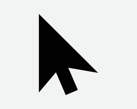 Mouse Cursor Icon Computer Click Pointer Point Sign Screen Pointing Connection Link Digital Tool Clicker Navigation Aim Clicking Connect Black Symbol vector