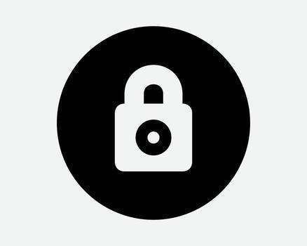 redondo bloquear icono contraseña proteccion circulo firmar intimidad armario la seguridad seguro privado acceso cifrado seguro red proteger cierre símbolo vector