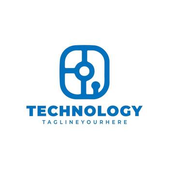 Technology Creative Concept Logo Design Template vector