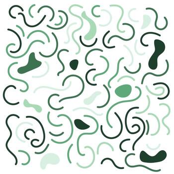 carbón pintada garabatear punk y femenino formas recopilación. mano dibujado resumen garabatos y garabatos, creativo varios formas vector