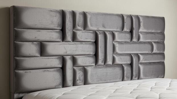 A headboard with a square pattern on it new creative image photo