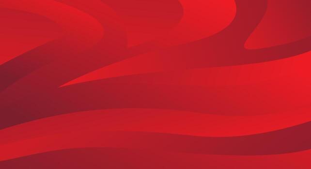 Red gradient wavy dynamic flow background vector