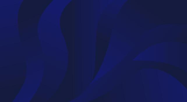 Dark blue gradient wavy dynamic flow background vector