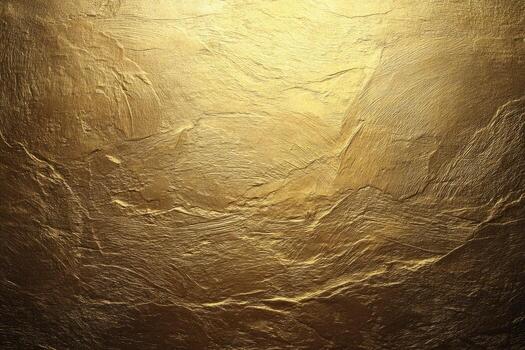 Gold textured surface, illuminated photo