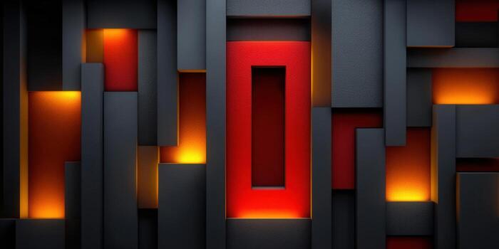 A visually captivating abstract artwork with a bold contrast of colors and textures. photo