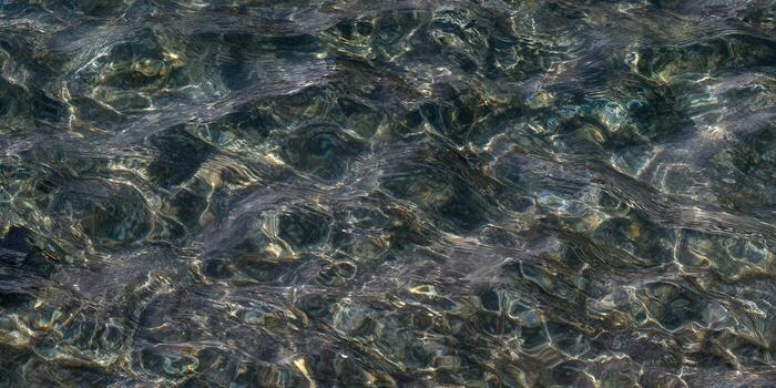 Abstract water surface with beautiful reflections creating a dynamic and natural texture. photo