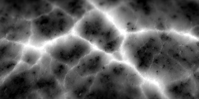 Close-up grayscale image of a textured surface with intricate cracks, offering a glimpse into the details. photo