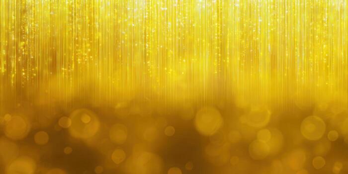 This stunning golden background shimmers with lights and bokeh, adding a touch of luxury and elegance to any occasion. photo