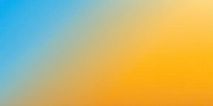 un hermosa degradado de azul y amarillo crea un sentido de calor y energía. foto