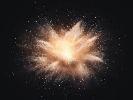 explosión en espacio foto