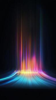 Abstract light beam with colorful light photo
