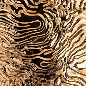 dorado resumen antecedentes con ondulado líneas foto