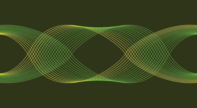 ondulado mezcla curvo antecedentes verde degradado resumen diseño ilustración vector