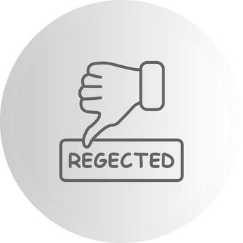 Rejected Creative Design Element vector