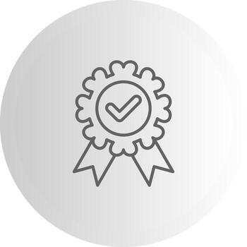 Badge Approve Dashboard UI Element Graphic vector