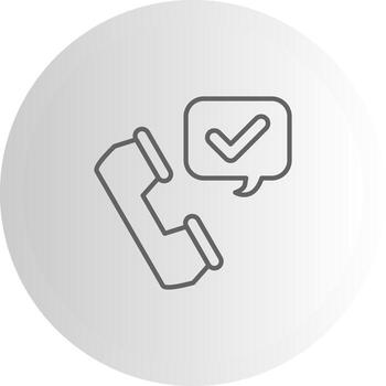 Call Accepted Stylish Layout Asset vector