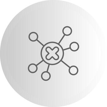 Wrong Networking Creative Flat Symbol Design vector