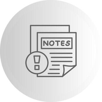 Notes Digital Line Art Graphic vector