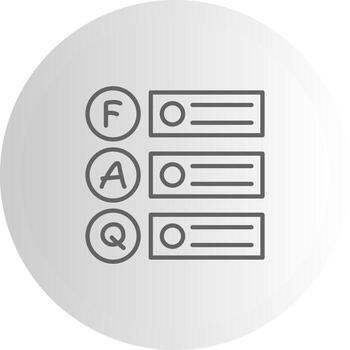 Frequently Asked Question Clean Web Symbol Graphic vector