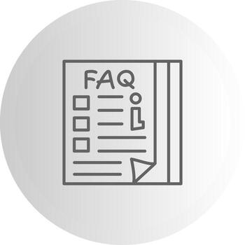 Preguntas más frecuentes documentos tecnología ui elemento diseño vector