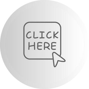 Click Here Wireframe Line Mark Illustration vector