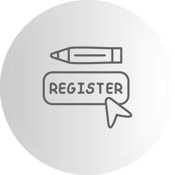 Register Modular Interface Graphic Asset vector