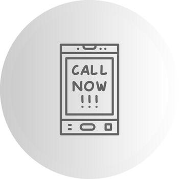 Call Now Concise Visual Representation Asset vector