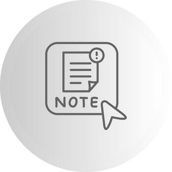 Nota interfaz simpático gráfico elemento vector