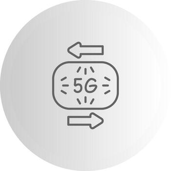 5g tablero ui elemento gráfico vector