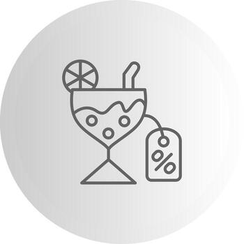 Cocktail Dashboard UI Element Graphic vector