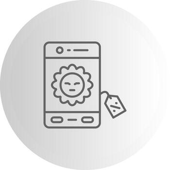 teléfono inteligente intuitivo ui característica diseño vector