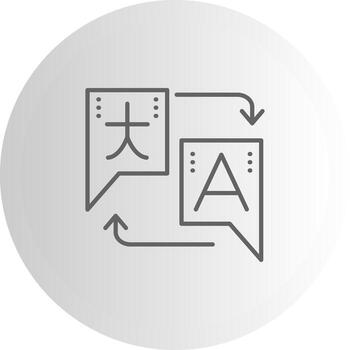 Translation Interface Friendly Graphic Element vector