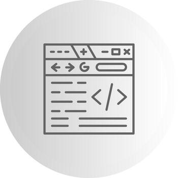 Website Coding Layered Symbol Graphic vector