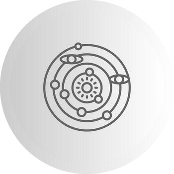 Solar System Modular Interface Graphic Asset vector