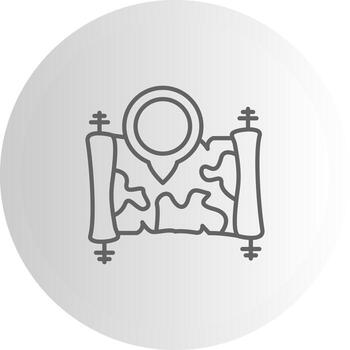 Scroll Map Location Tech UI Element Layout vector