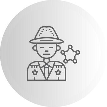 Sheriff Tech Style Mark Graphic vector
