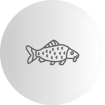 Carp Fish Dashboard UI Element Graphic vector