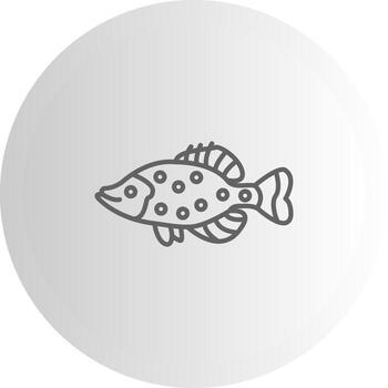 White Crappie Modular Design Symbol Layout vector