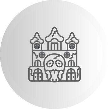 Haunted Castle Modular Interface Graphic Asset vector