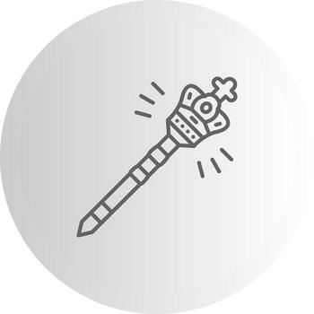 Royal Monarchy Scepter Modular Design Symbol Layout vector