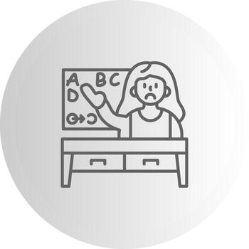 Teacher Dashboard UI Element Graphic vector