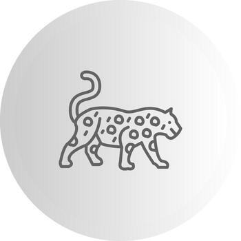 Leopard Iconic Design Element Layout vector