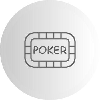 Poker Table Tech UI Element Layout vector