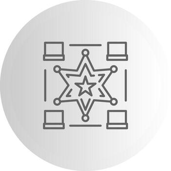 Star Flow Scalable UI Form Graphic vector